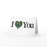 Peacock Valentine's Day Card