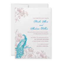 Peacock Wedding Invitation