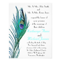 Peacock Wedding Invitation #2