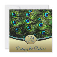 Peacock Wedding Invitations invitation