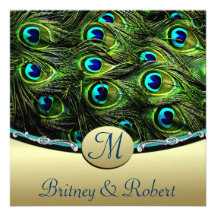 Peacock Wedding Invitations