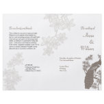 Peacock Wedding Program Flyer