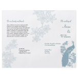 Peacock Wedding Program Flyer