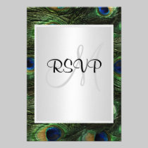 Peacock Wedding RSVP invitations
