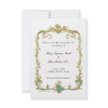 Peacock Wedding Save the Date Invitation