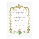 Peacock Wedding Save the Date Invitation