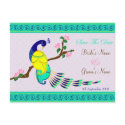 Peacock Wedding - Save The Date postcards by pooja1008 Peacock Wedding - Save The Date postcards
