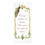 Peacock with Gold "Save the Date" Invitation Card
