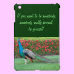 Peacock with Quote iPad Mini Case ipad mini cases