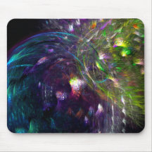 Peacocks At Night Mouse Pad
