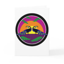 Peacocks at Sunset cards by sloaneross Peacocks at Sunset cards