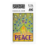 PEACOCKS FOR PEACE STAMP