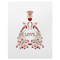 Peacocks Love letterhead by FourSeasonsShop Peacocks Love letterhead