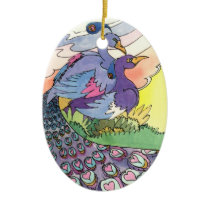 Peacocks Ornament