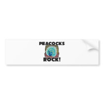 Peacocks Rock bumper stickers by AnimalShirts Peacocks Rock bumper stickers