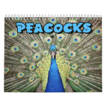 Peacocks Wall Calendar