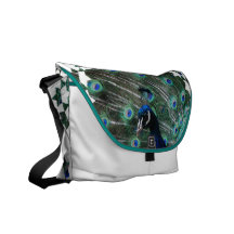 Peafowl Bird Messenger Bag