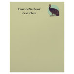 Peafowl:  Impressionistic Congo Hen letterhead