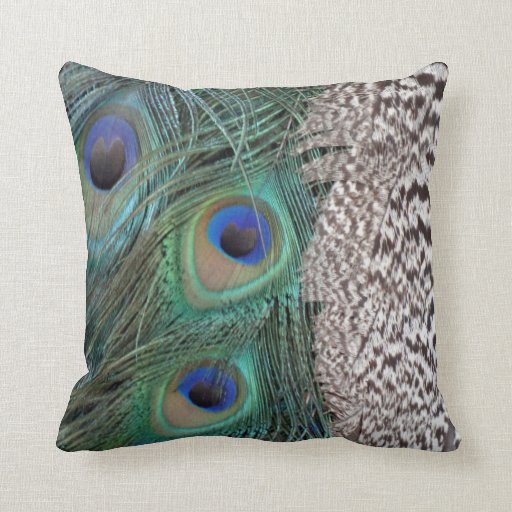 Peafowl Mix Throw Pillows Zazzle