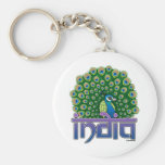 Peafowl of India Basic Keychain