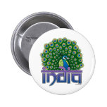 Peafowl of India Round Button