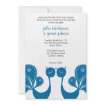 Peakcock Love Wedding Invite - Ocean Breeze
