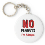 Peanut Allergy Keychain