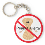 Peanut Allergy Keychain