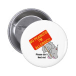 Peanut Allergy Pinback Buttons