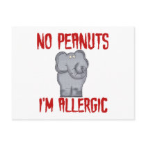 Peanut Allergy Postcard