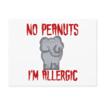 Peanut Allergy Postcard