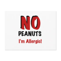 Peanut Allergy Postcard