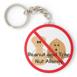 Peanut and Tree Nut Allergy Keychain