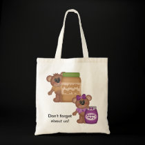 Peanut Butter and Jelly Bears Shopping bags