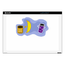 Peanut Butter and Jelly Color.png Decals For 17" Laptops