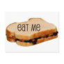 Peanut Butter and Jelly "EAT ME" SANDWICH PRINT Postcards