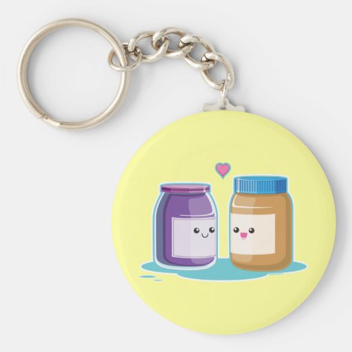 Peanut Butter and Jelly Key Chains