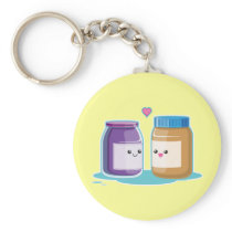 Peanut Butter and Jelly Key Chains