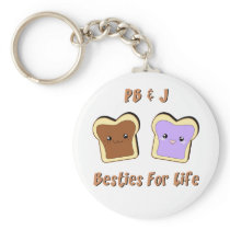 Peanut Butter and Jelly Keychain