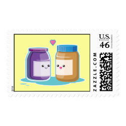 Peanut Butter and Jelly Postage Stamp
