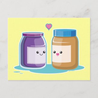 Peanut Butter and Jelly Post Cards