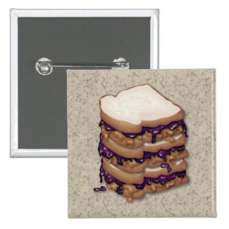 Peanut Butter and Jelly Sandwiches Button