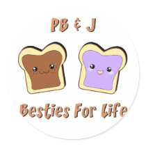 Peanut Butter and Jelly Sticker