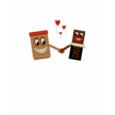 Peanut Butter & Chocolate Tshirt by rosscavins