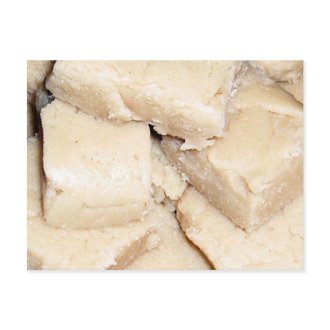 Peanut Butter Fudge Recipe Card postcard