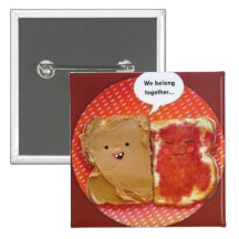 peanut butter jelly best friends button