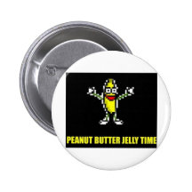 Peanut Butter Jelly Time Pinback Buttons