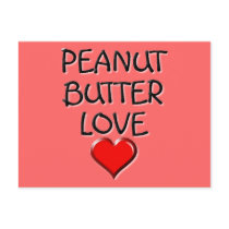 Peanut Butter Love Postcard