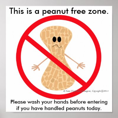 peanut free zone