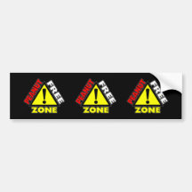 Peanut Free Zone (Peanut Allergy) Bumper Stickers